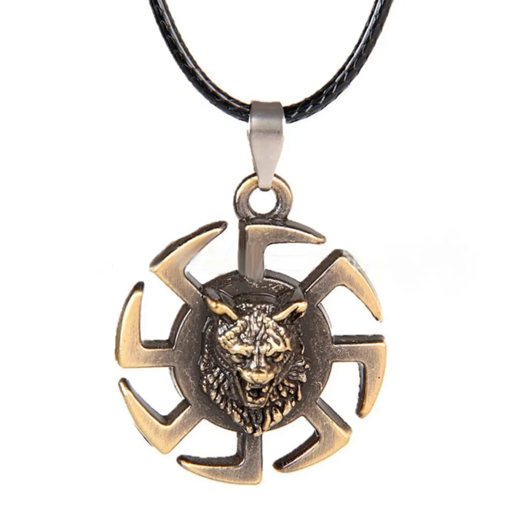 ❤️Retro tiger head Leather Strap Necklace, N90201P117